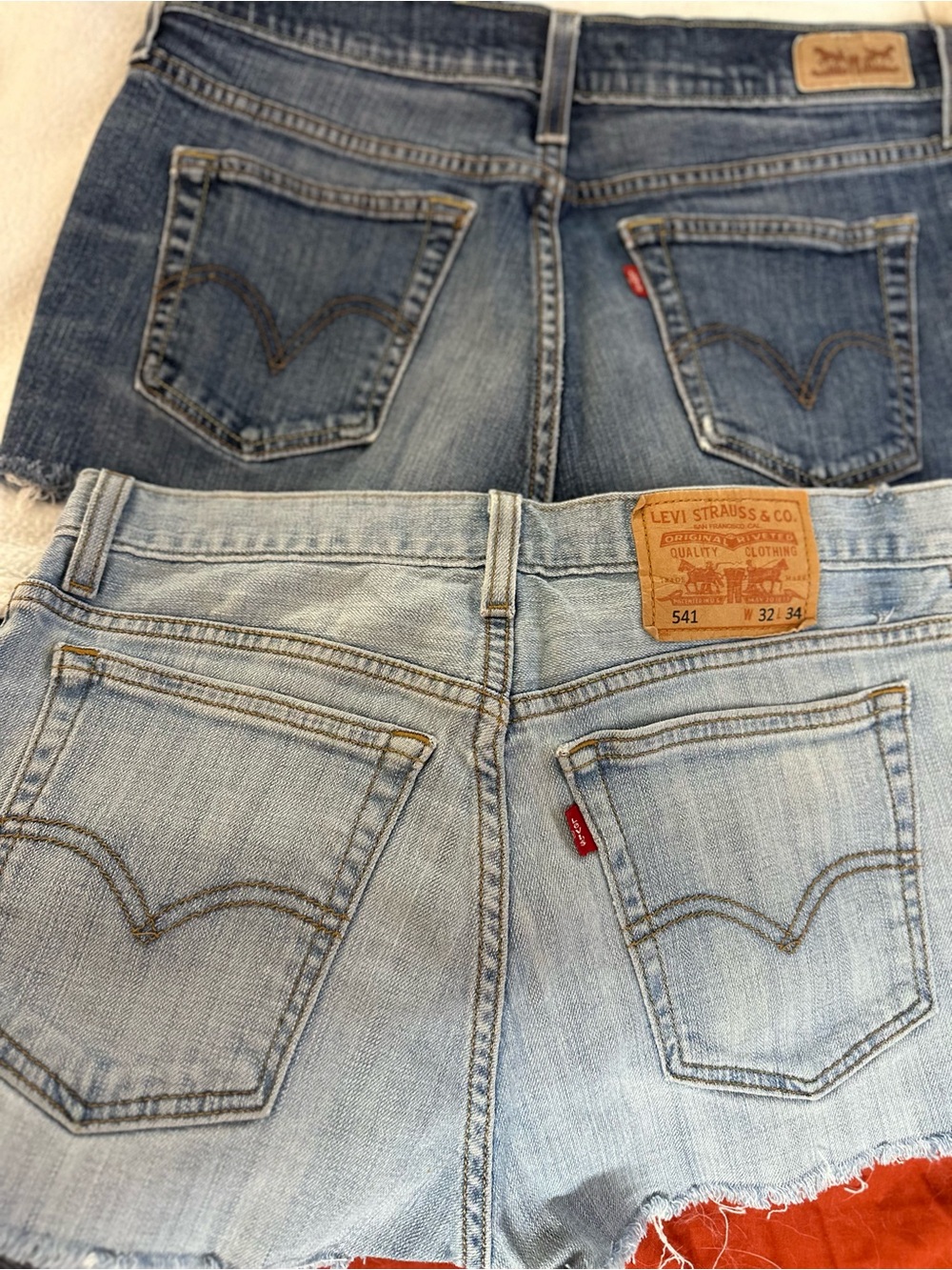 Lot of 2 Levis Booty Short Shorts